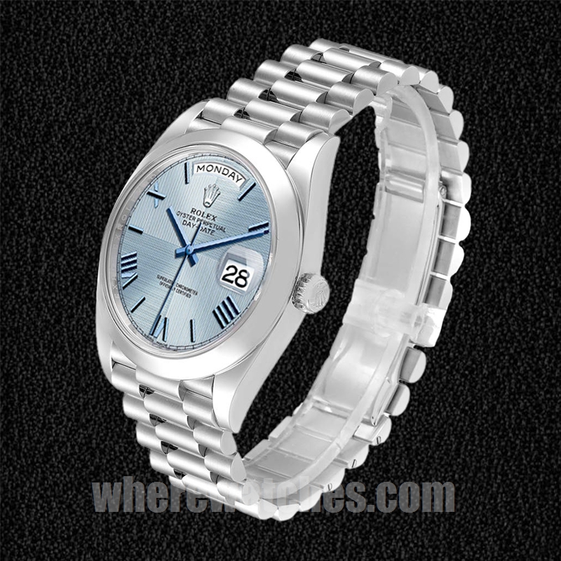 Rolex Day-Date m228206-0001 40mm Pour des hommes Argenté Regardez – Image 3