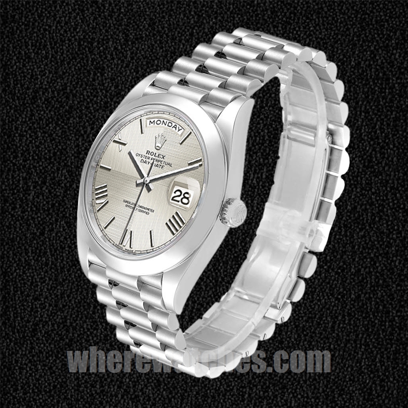 Rolex Day-Date Pour des hommes 40mm 228206 Argenté Automatique – Image 3