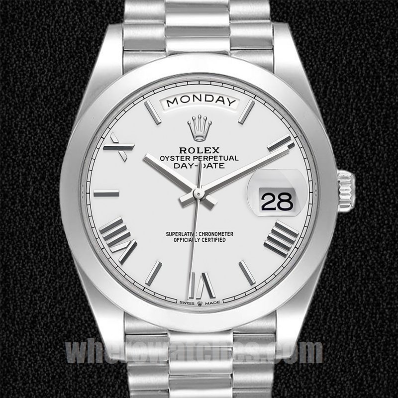 Rolex Day-Date 40mm m228206-0028 Pour des hommes Argenté Automatique
