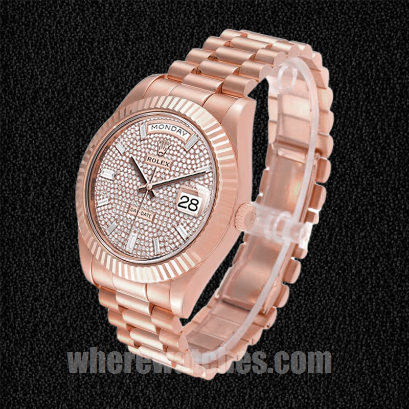 Rolex Day-Date 41mm m228235-0036 Pour des hommes Doré rose – Image 3