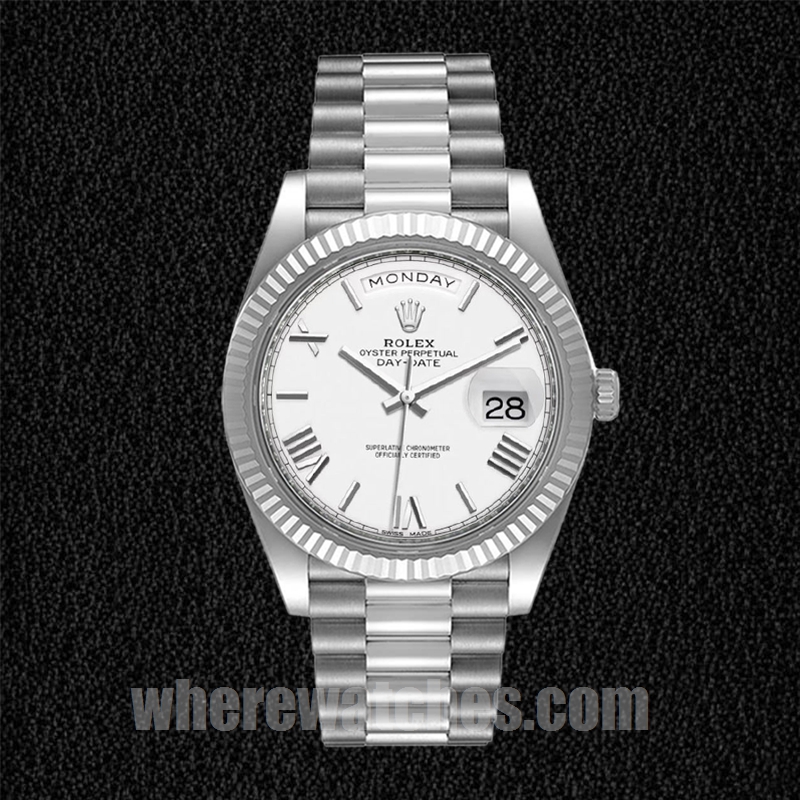 Rolex Day-Date 41mm Pour des hommes m228236-0010 Cadran blanc – Image 2