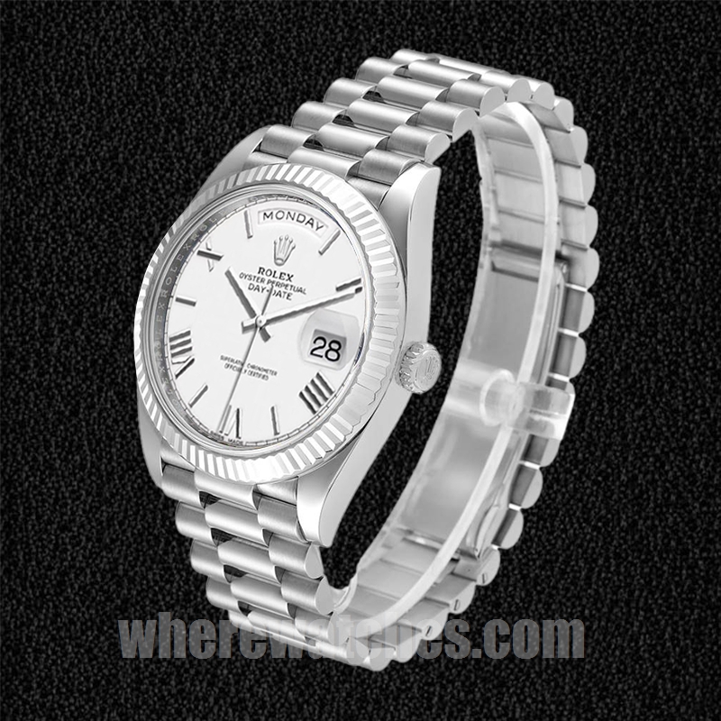 Rolex Day-Date 41mm Pour des hommes m228236-0010 Cadran blanc – Image 3
