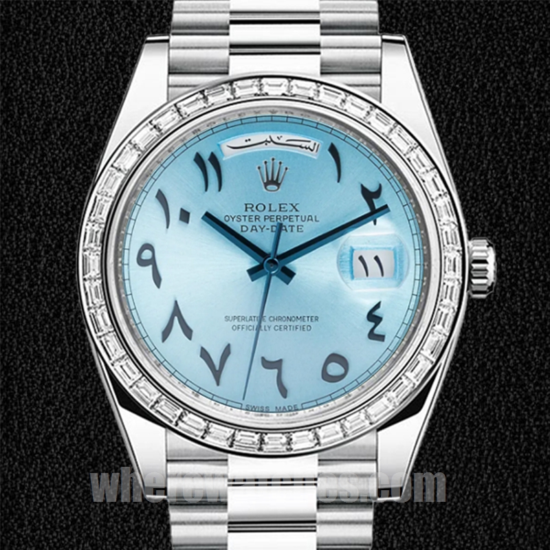 Rolex Day-Date 41mm Pour des hommes 228396 Argenté
