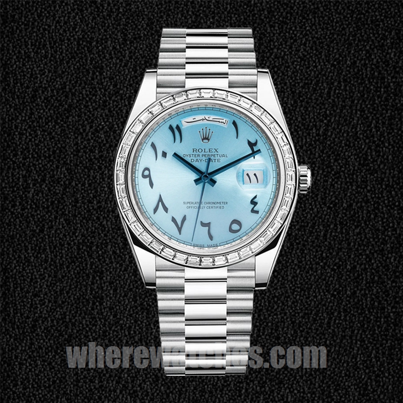 Rolex Day-Date 41mm Pour des hommes 228396 Argenté – Image 2