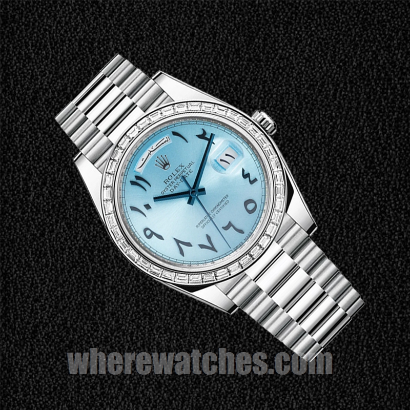Rolex Day-Date 41mm Pour des hommes 228396 Argenté – Image 3