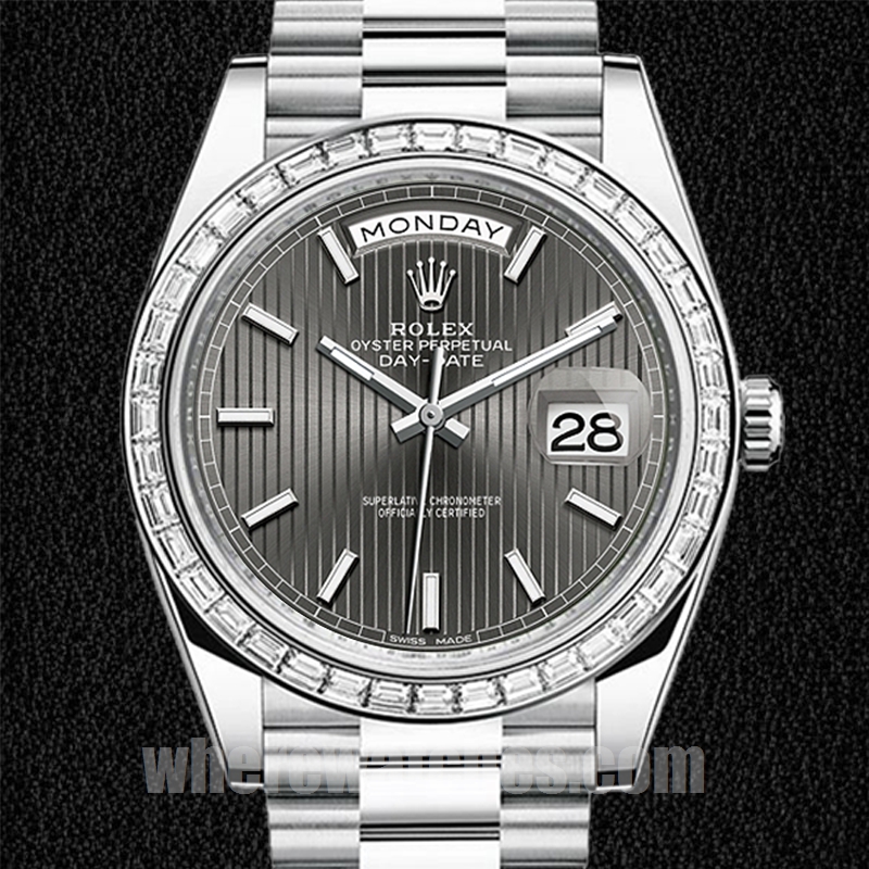 Rolex Day-Date Pour des hommes 41mm m228396tbr-0023 Regardez