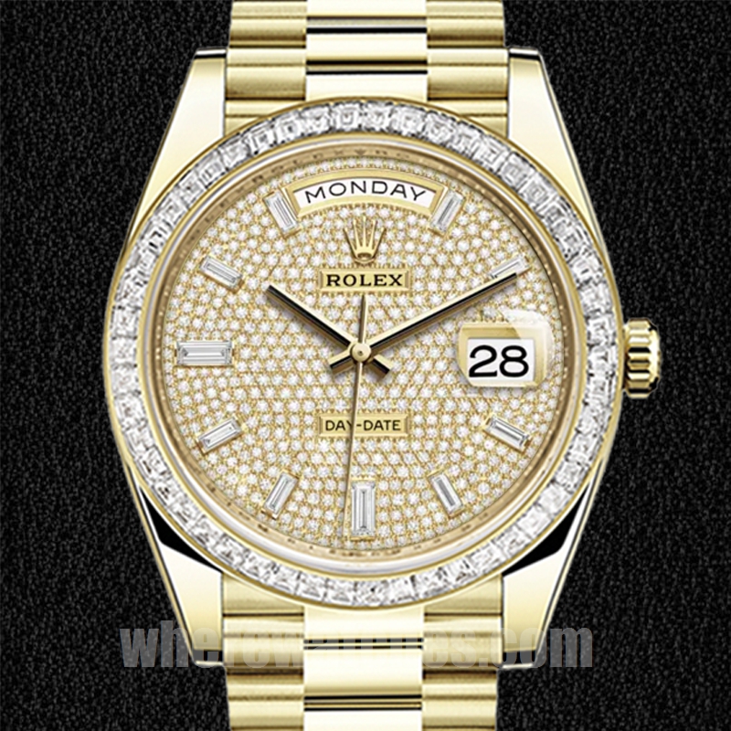 Rolex Day-Date m228398tbr-0036 41mm Pour des hommes Ton d'or