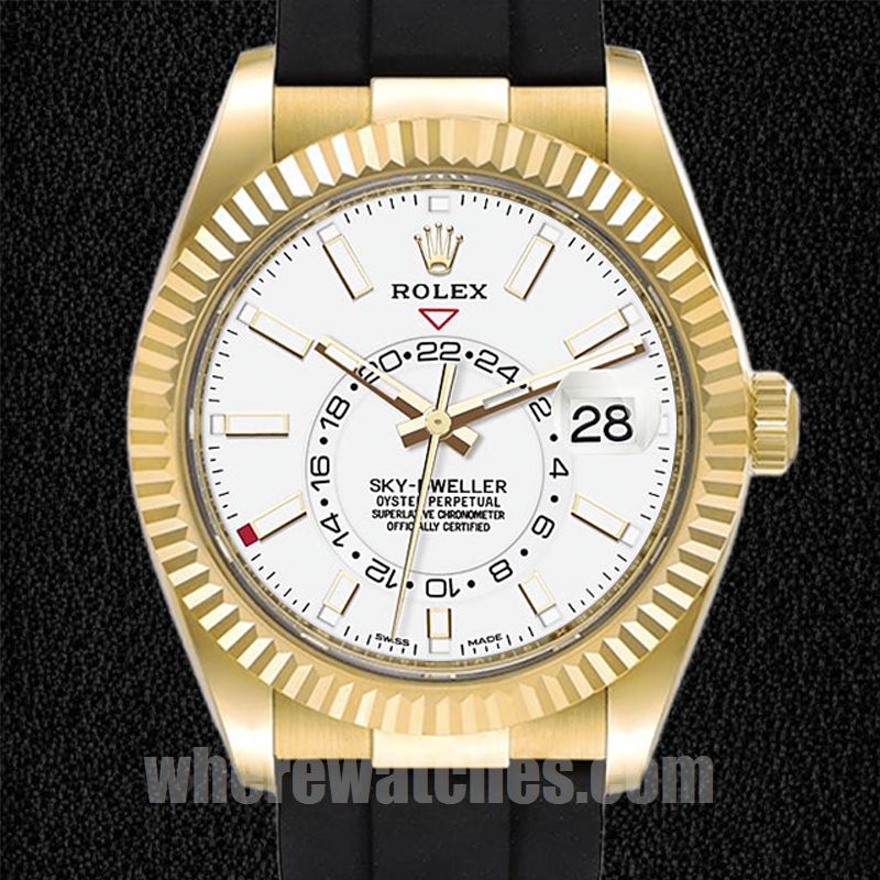 Rolex Sky-Dweller 42mm Pour des hommes m326238-0006 Ton d'or