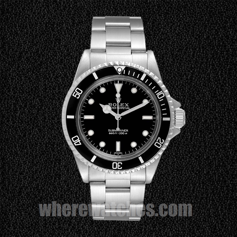 Rolex Submariner Pour des hommes 40mm 5513 Bracelet Huître Cadran noir – Image 2