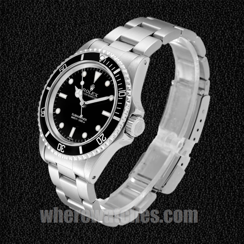 Rolex Submariner Pour des hommes 40mm 5513 Bracelet Huître Cadran noir – Image 3
