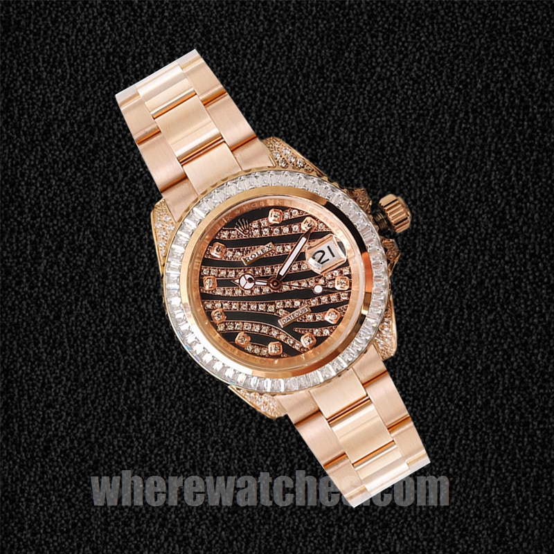 Rolex Datejust 116285 Pour des hommes 40mm Doré rose Regardez – Image 3
