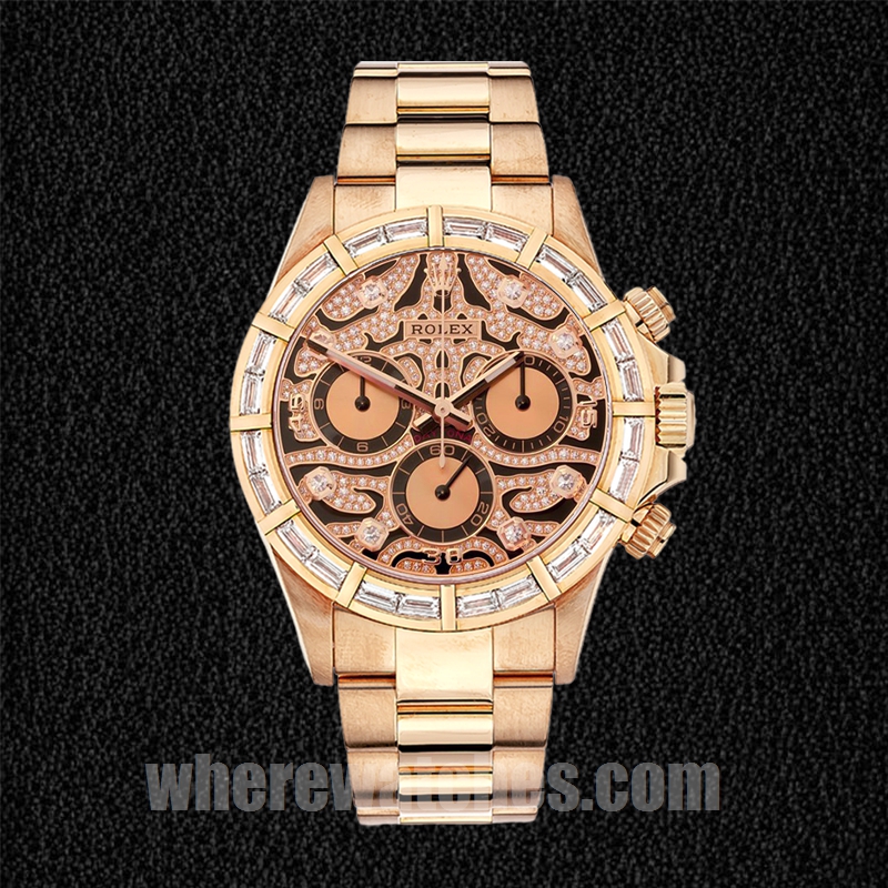 Rolex Daytona 40mm Pour des hommes 116568 Automatique Doré rose – Image 2