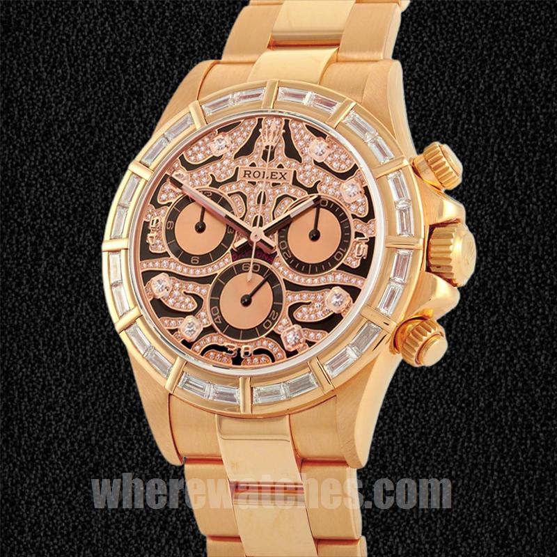 Rolex Daytona 40mm Pour des hommes 116568 Automatique Doré rose – Image 3