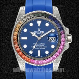 Rolex Submariner 116610 40mm Pour des hommes Cadran bleu Automatique