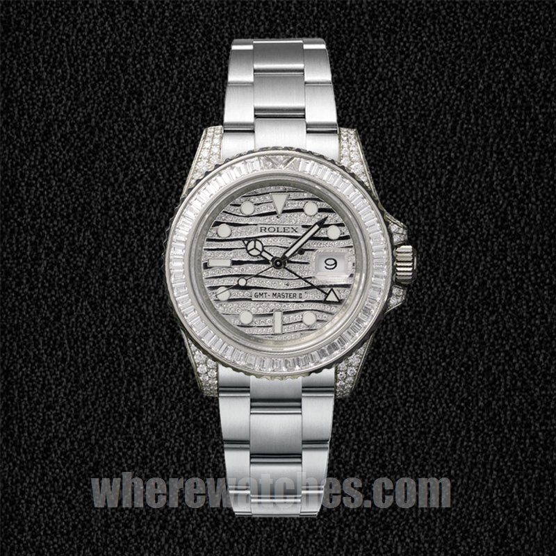 Rolex GMT-Master II 40mm 116769 Pour des hommes Cadran Vague Diamant – Image 2