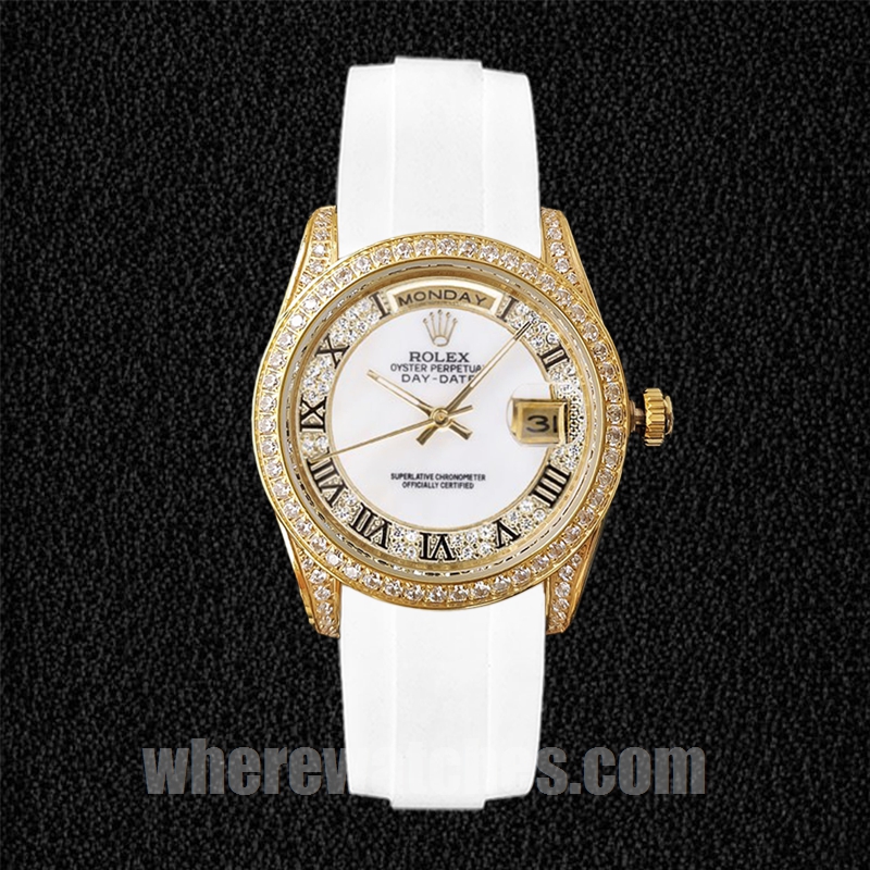 Rolex Day-Date 118388 40mm Pour des hommes Regardez Ton d'or – Image 2
