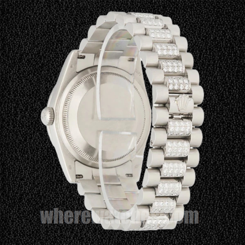 Rolex Day-Date 128349 Pour des hommes 36mm Argenté – Image 4