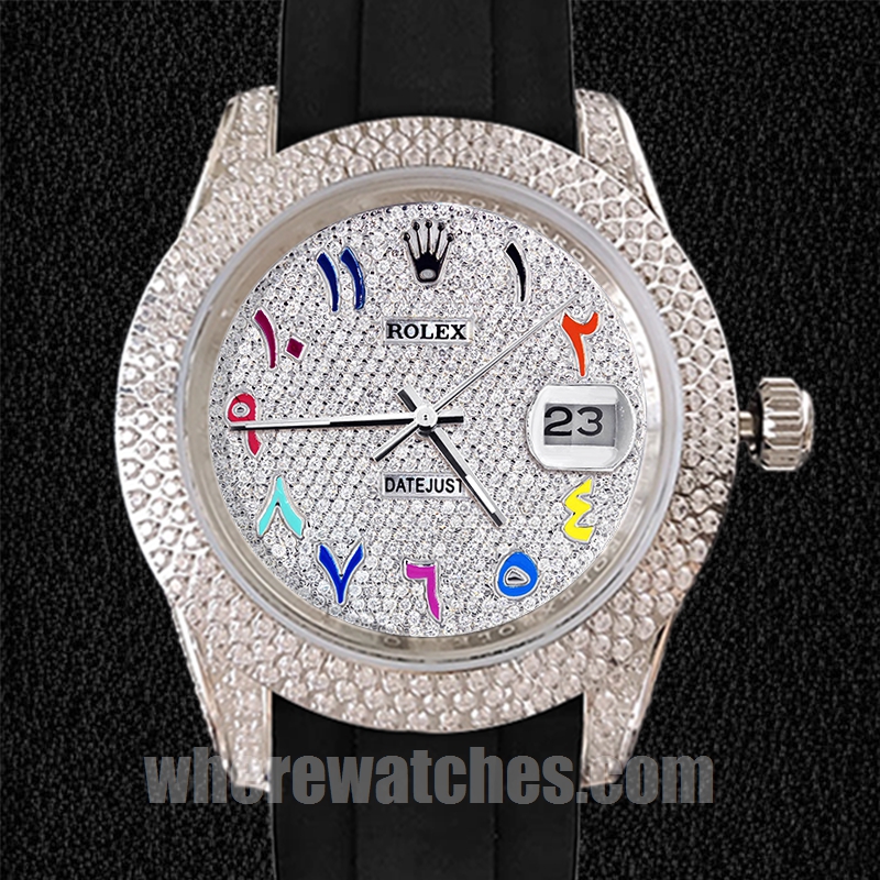Rolex Datejust Pour des hommes 16200 40mm Regardez Élastique