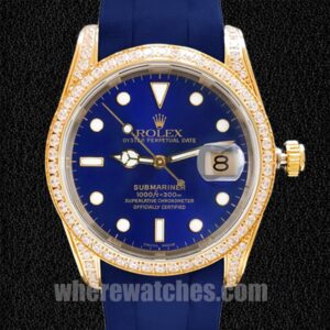 Rolex Submariner 16613 40mm Pour des hommes Regardez Cadran bleu