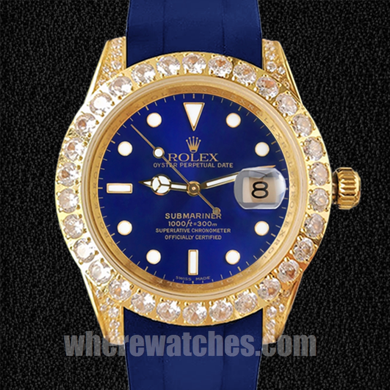 Rolex Submariner 16613 Pour des hommes 40mm Élastique
