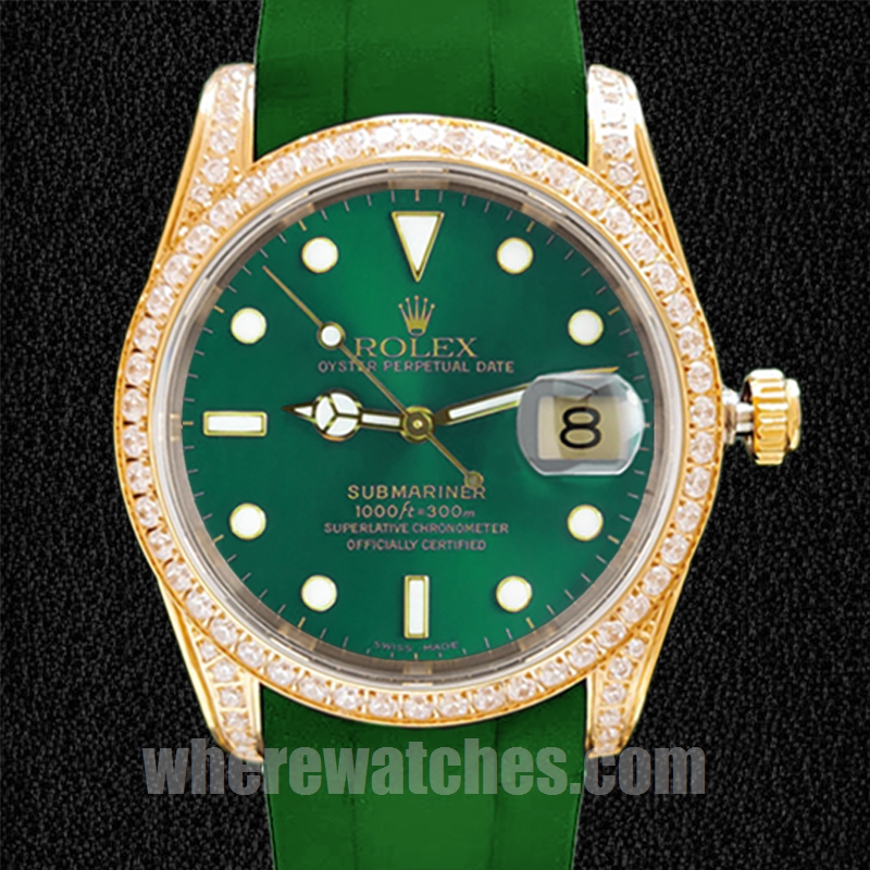Rolex Submariner 16613 Pour des hommes 40mm Cadran vert