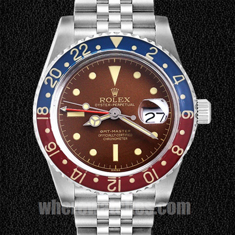Rolex GMT-Master 6542 Pour des hommes 40mm Bracelet Jubilé