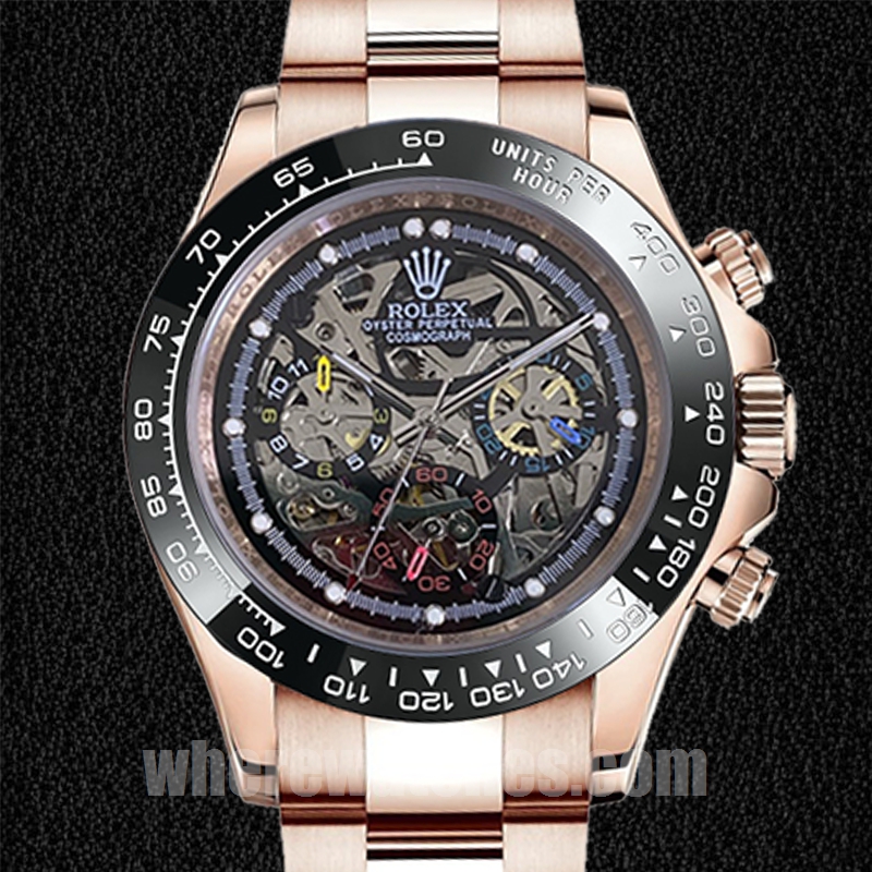Rolex Daytona Skeleton Limited Edition Pour des hommes 40mm Doré rose