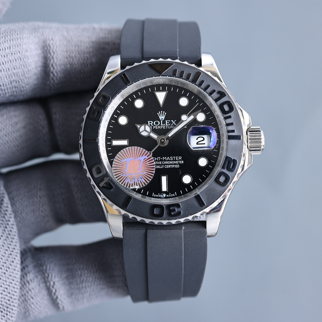 Bracelet en caoutchouc Rolex Yacht-Master 40 mm pour homme PMX013 - WW