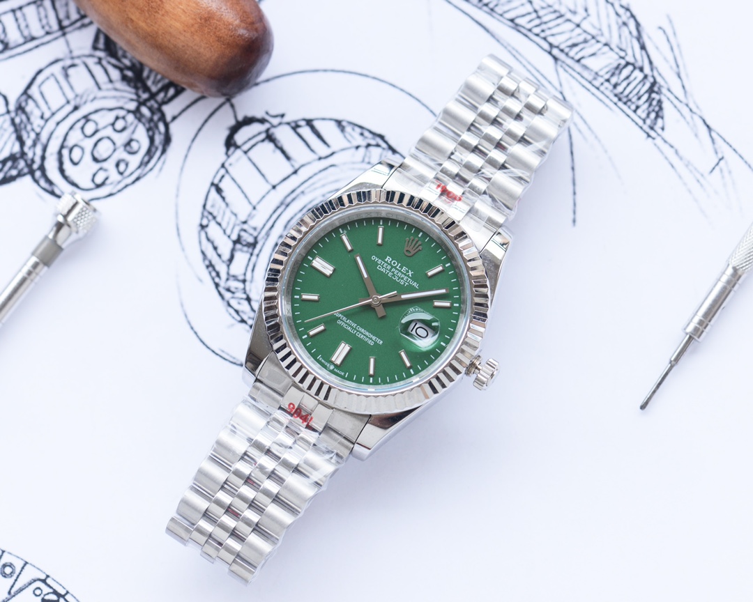 Rolex Datejust Homme 41mm PMX009 Cadran Vert Menthe - WW