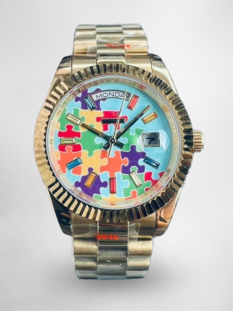 Montre Rolex Day-Date Réplique 36 128238 Bracelet En Or Jaune Luxe