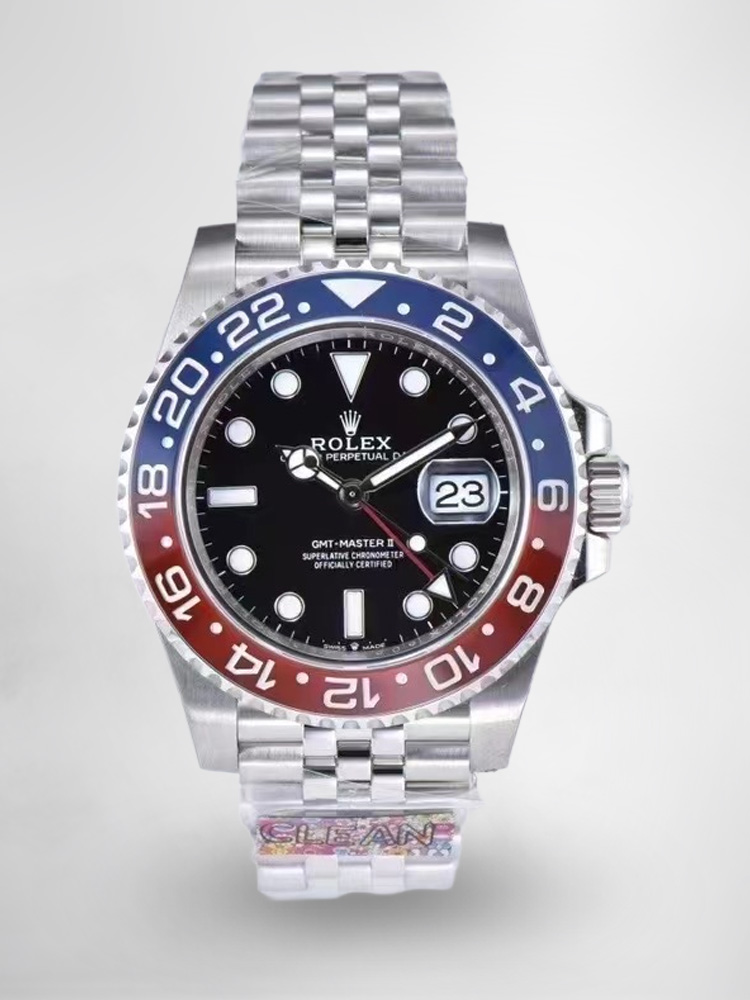 Montre Rolex GMT Master II Réplique 40 mm 126710BLRO avec lunette en coke
