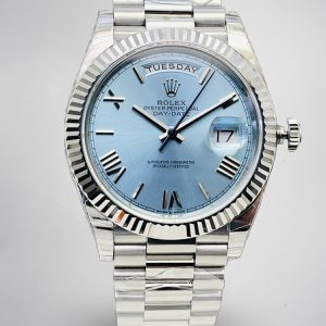 Montre Rolex Day-Date Réplique 40 228236 Lunette cannelée en platine