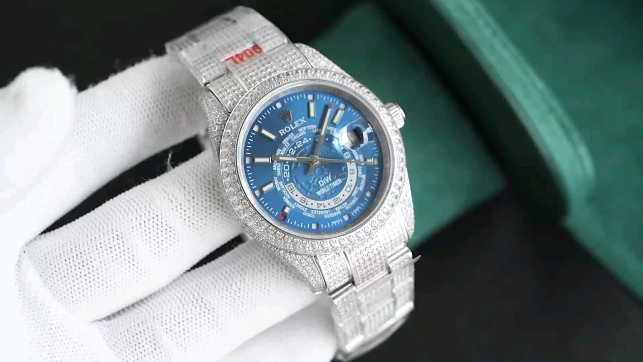 Montre Rolex DIW Sky-Dweller Réplique 42 mm cadran bleu ciel étoilé et diamants – Image 2