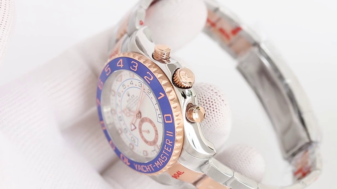 Montre Rolex Yacht-Master II Réplique 44mm 116681 cadran blanc – Image 3