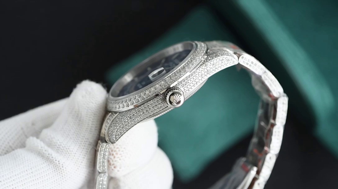 Montre Rolex DIW Sky-Dweller Réplique 42 mm cadran bleu ciel étoilé et diamants – Image 3