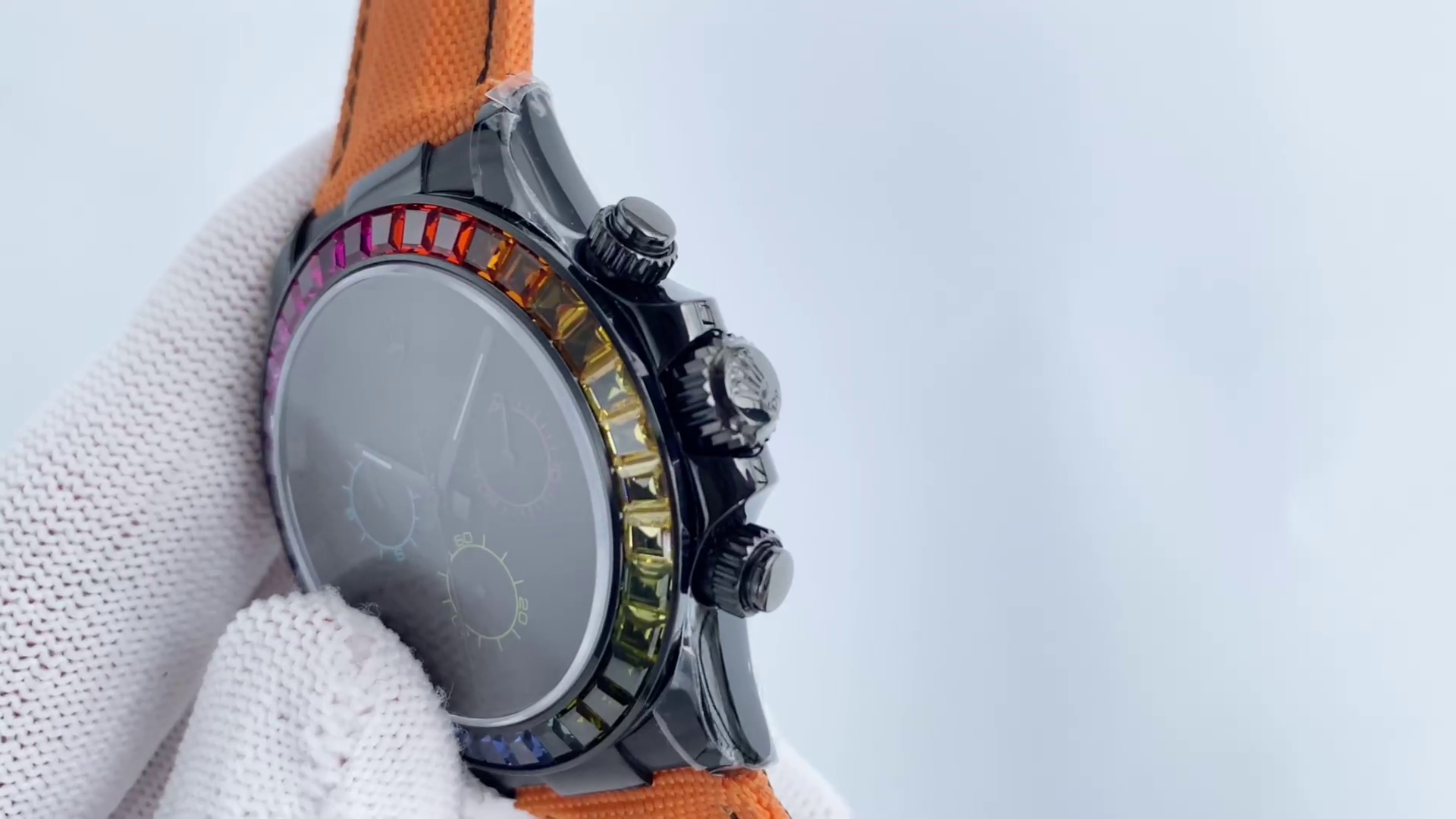 Montre Rolex Daytona Réplique B33 40mm Galvanoplastie Noir Carbone – Image 3
