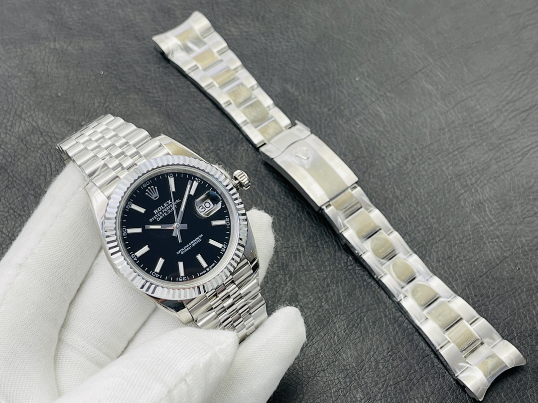 Montre Rolex Datejust Réplique 41mm cadran noir 126334 – Image 5