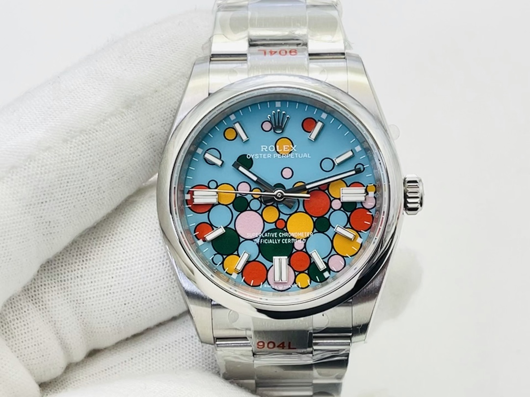 Montre Rolex Oyster Perpetual Date Réplique 126000 36mm Ballon Bleu – Image 2