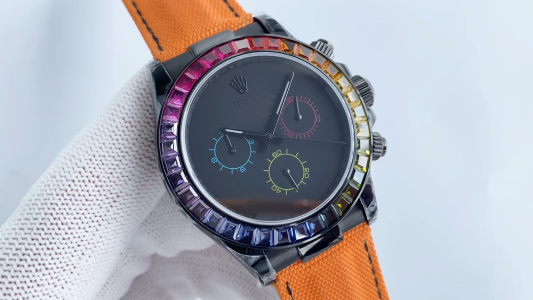 Montre Rolex Daytona Réplique B33 40mm Galvanoplastie Noir Carbone – Image 2
