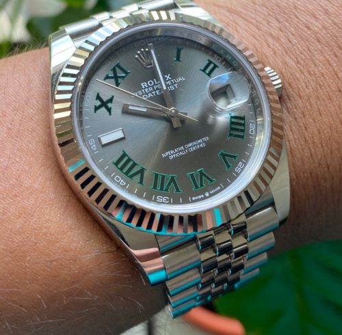 Montre Rolex Datejust Réplique 41mm 126334 cadran Wimbledon photo review