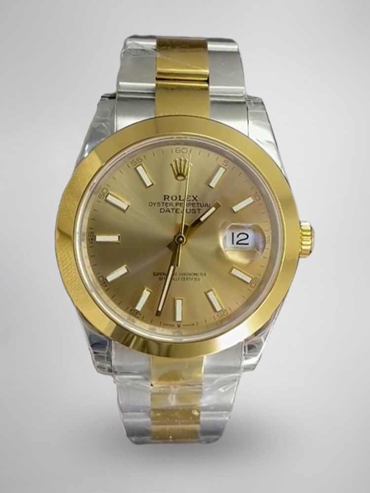 Montre Rolex Datejust Réplique 126303 41mm Cadran doré Acier inoxydable