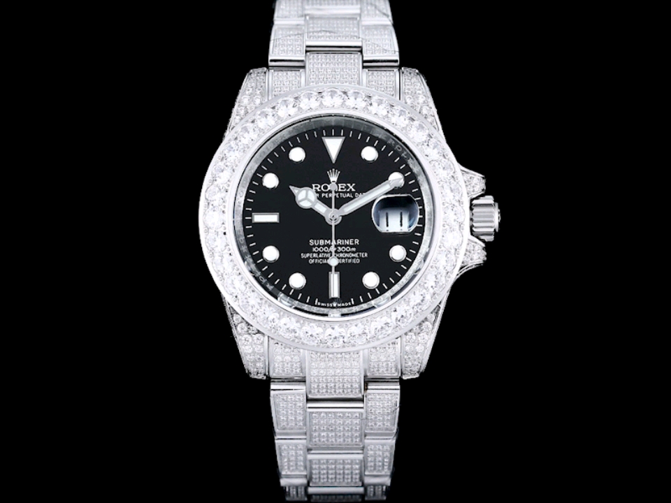 Montre Rolex Submariner Réplique 116659 Cadran noir Diamant Acier inoxydable – Image 2