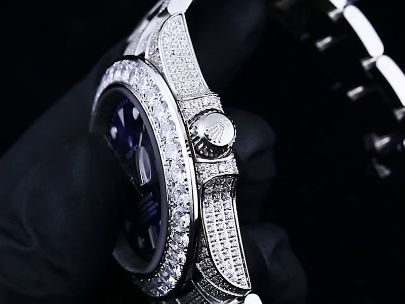 Montre Rolex Submariner Réplique 116659 40mm Cadran Bleu Avec Diamants – Image 5