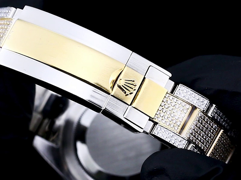 Montre Rolex Submariner Réplique 42mm cadran noir or lunette en acier inoxydable doré – Image 7