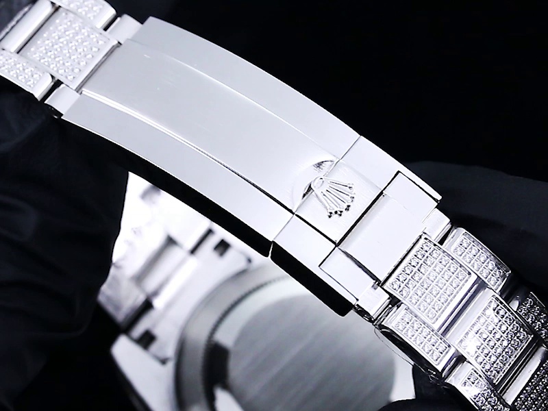 Montre Rolex Submariner Réplique 116659 Cadran noir Diamant Acier inoxydable – Image 7