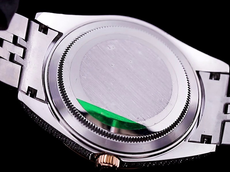 Montre Rolex Datejust Réplique 41mm cadran bicolore en or rose et diamant – Image 5