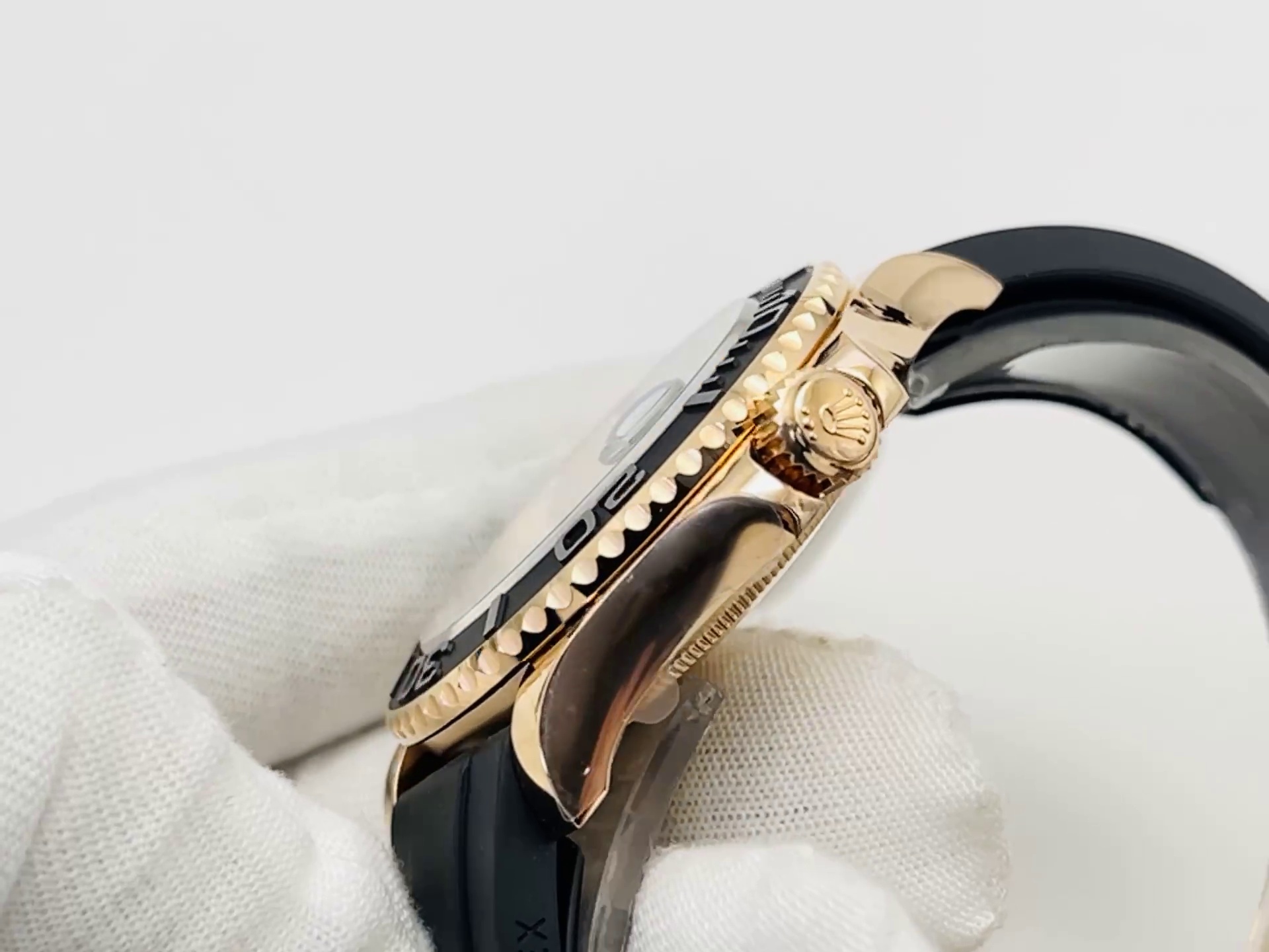 Montre Rolex Yacht-Master Réplique 116655 40mm cadran noir lunette en céramique noire – Image 5
