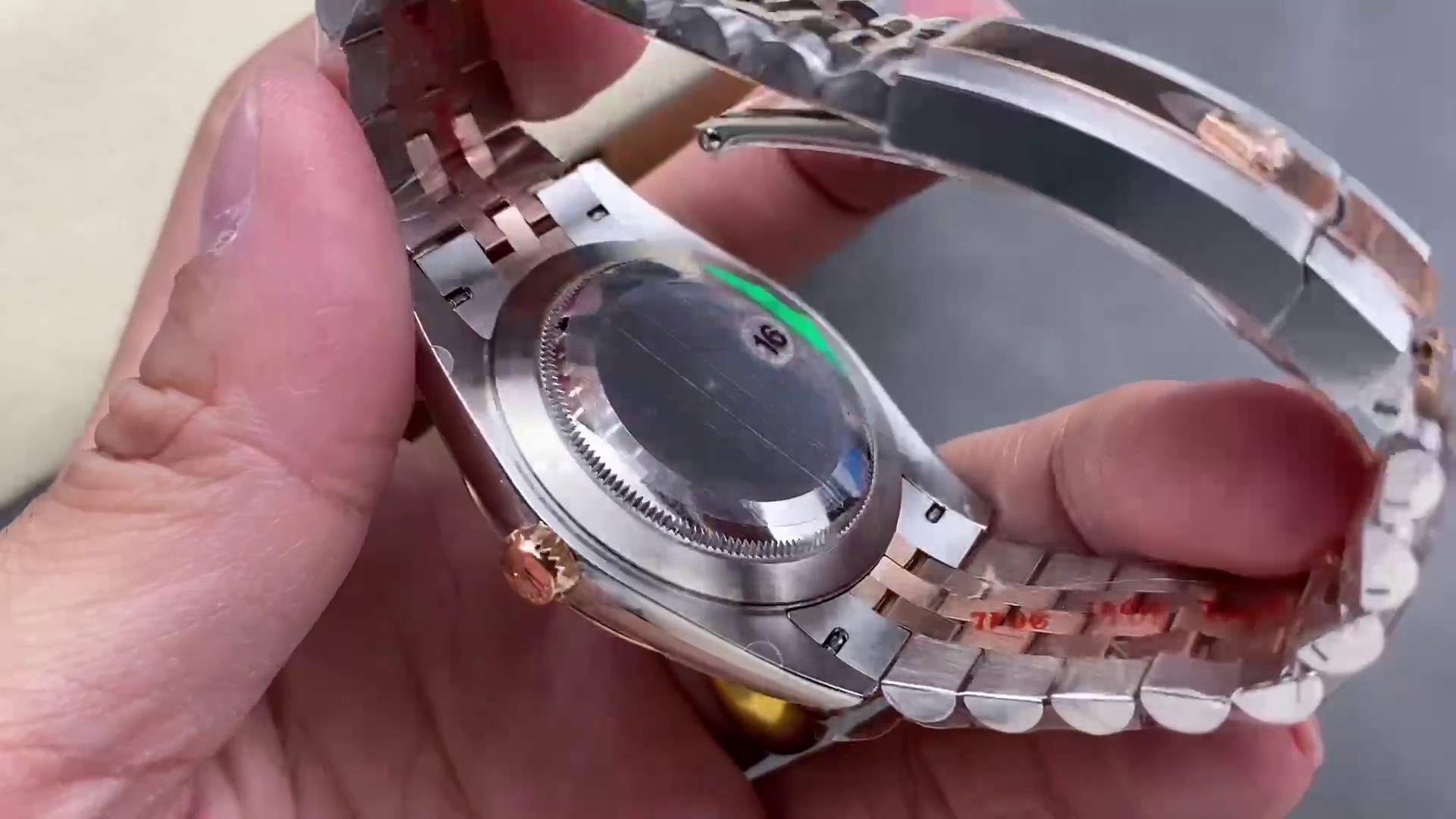Montre Rolex Datejust Réplique 126331 41mm cadran chocolat or rose acier inoxydable – Image 5