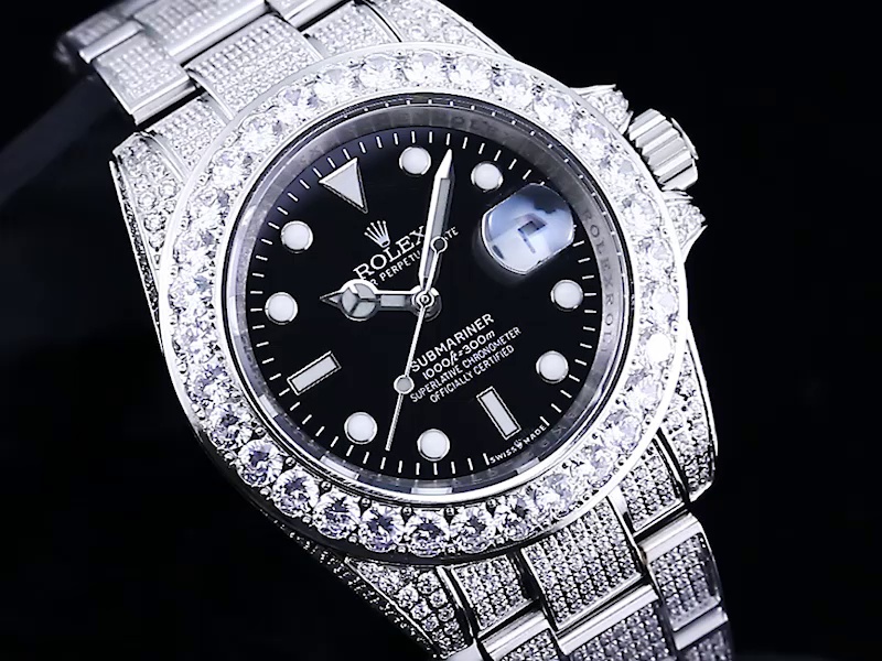 Montre Rolex Submariner Réplique 116659 Cadran noir Diamant Acier inoxydable – Image 3