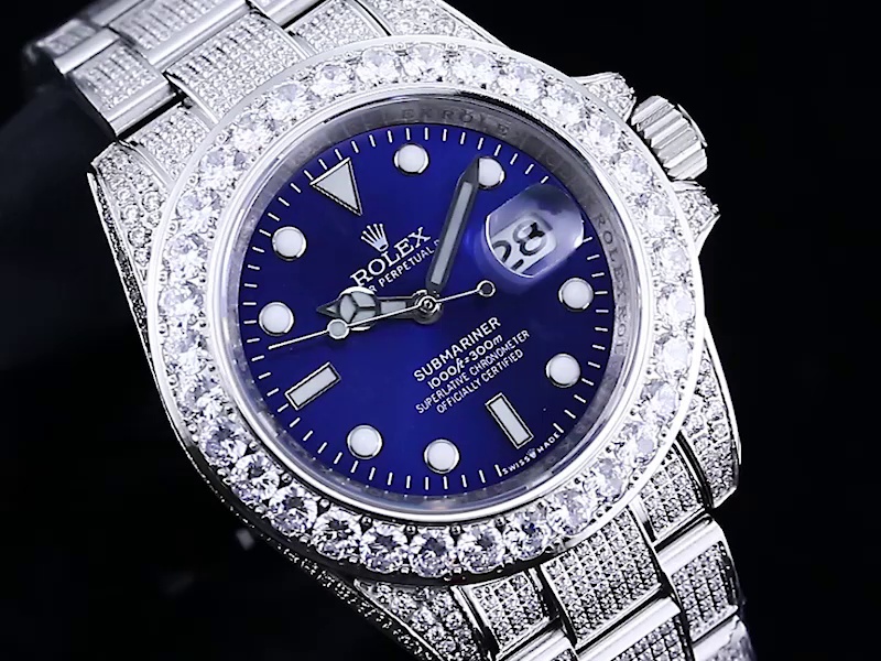 Montre Rolex Submariner Réplique 116659 40mm Cadran Bleu Avec Diamants – Image 3